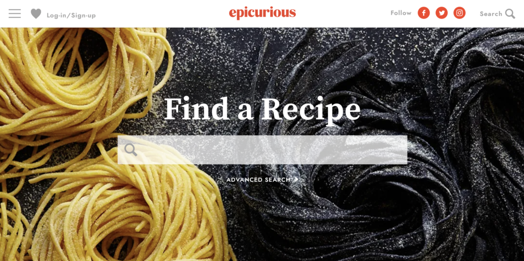 cooking recipes online download epicurious