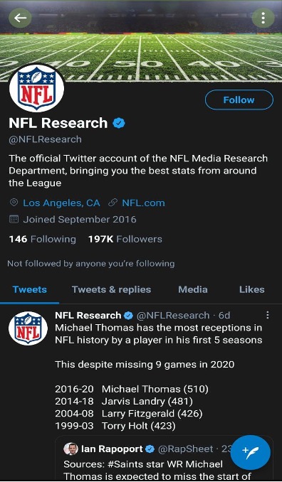 7 NFL Twitter Accounts to Follow