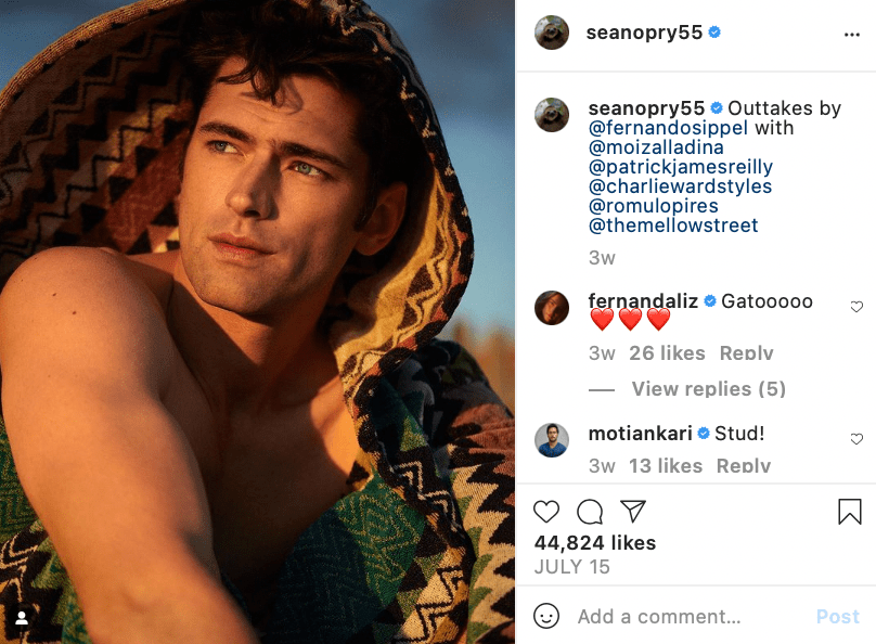 Top 10 Hot Guys And Sexy Men on Instagram Sean O Pry