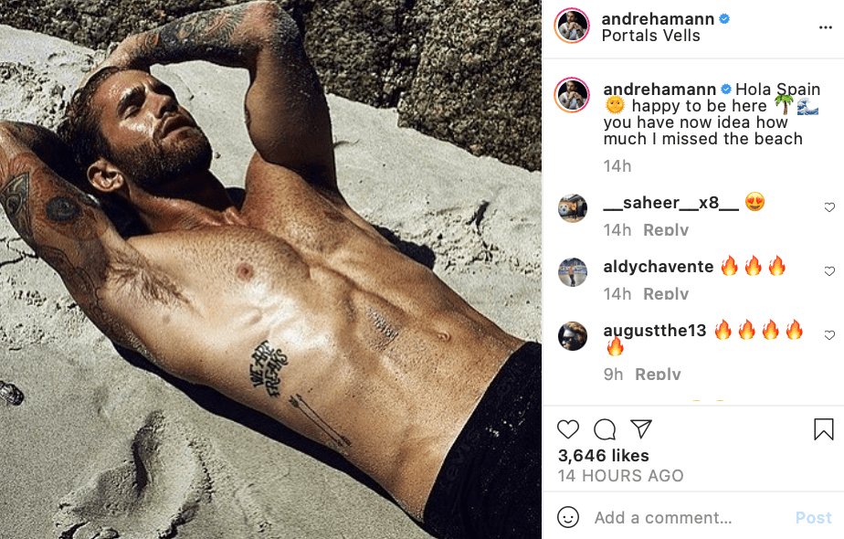 Top 10 Hot Guys And Sexy Men on Instagram Andre Hamann