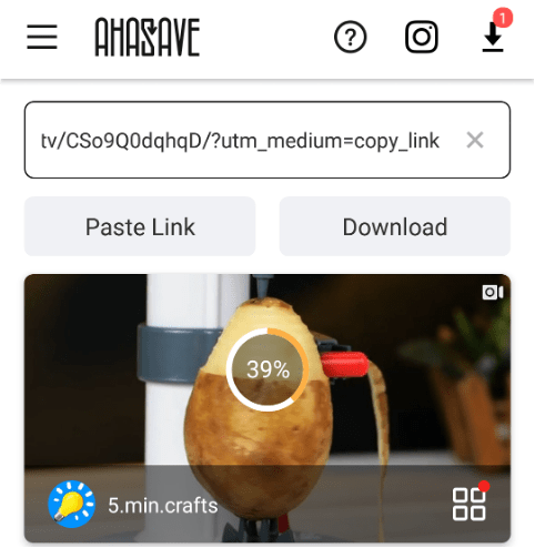 Download Instagram Videos From 5-Minutes Crafts