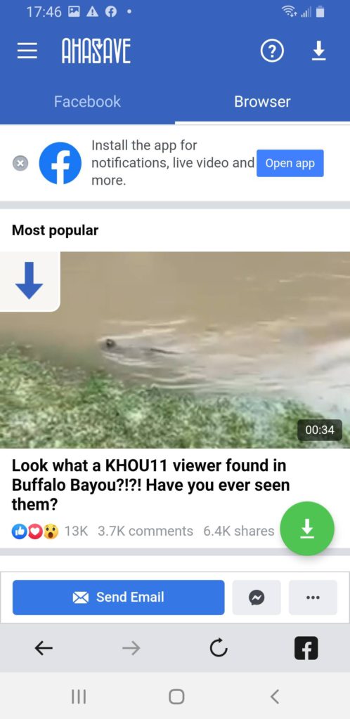 How to Download facebook Videos from KHOU 11 News for free
