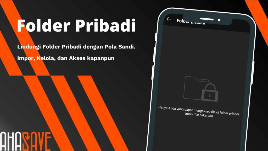 AhaSave All Video Downloader Private Folder-Folder Pribadi