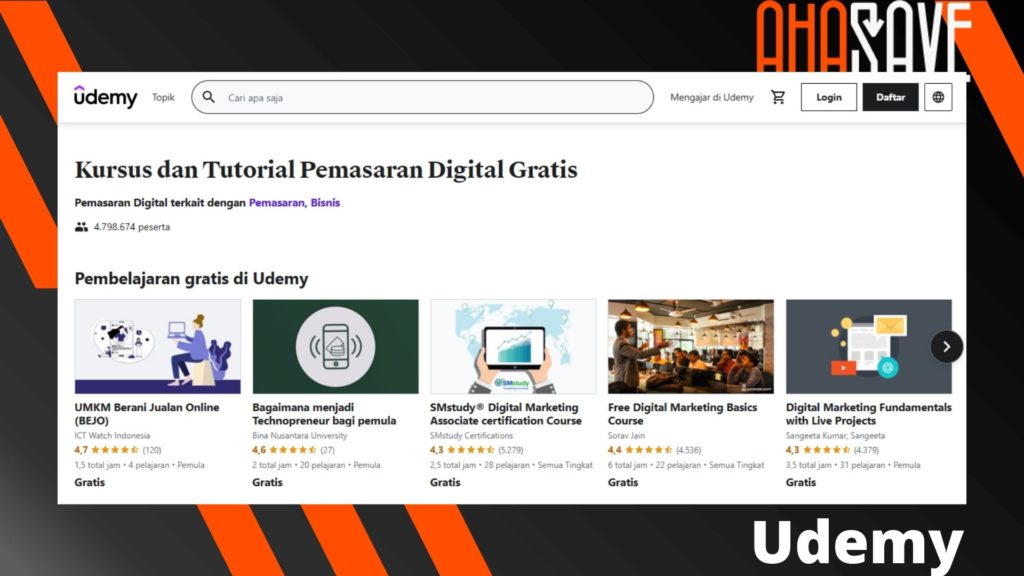 Kursus Digital Marketing GRATIS Terbaru 2021 Udemy