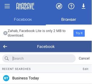 download Facebook videos from Business Today