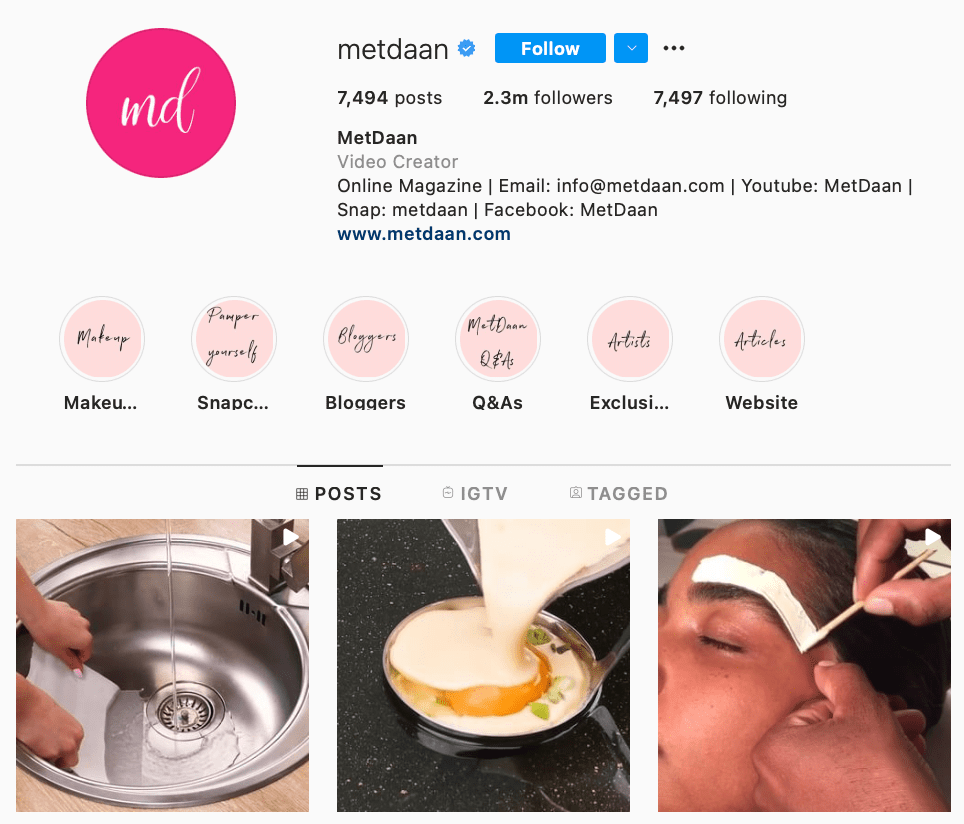 Download Instagram photos and videos from MetDaan