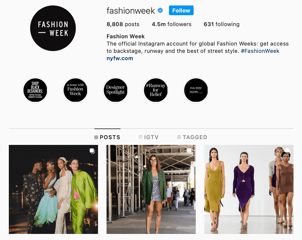 fashion week instagram page download free on android